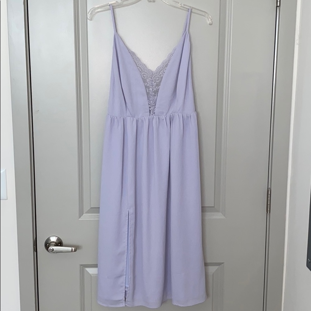Flirty Lavender/Lilac Lace Dress Lulu’s NWOT